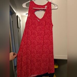 GAP Hot Pink Paisley Dress